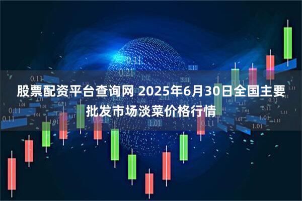 股票配资平台查询网 2025年6月30日全国主要批发市场淡菜价格行情