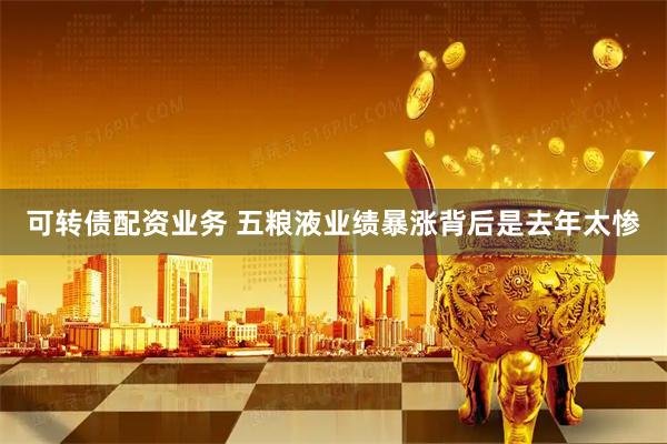 可转债配资业务 五粮液业绩暴涨背后是去年太惨